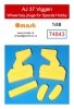 Omask 74843 AJ 37 Viggen wheel bay plugs (for Special Hobby) 1/48